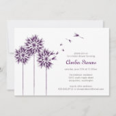 Dandelion Shower/Party Invitation Kaart (Voorkant)