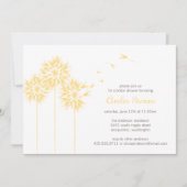 Dandelion Shower/Party Invitation Kaart (Voorkant)