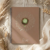 Dandelion Spiral Notebook – Soft Botanical Design Notitieboek