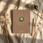 Dandelion Spiral Notebook – Soft Botanical Design Notitieboek