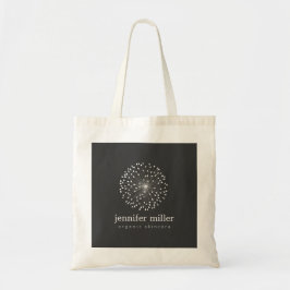 DANDELION STARBURST LOGO IN WIT  TOTE BAG