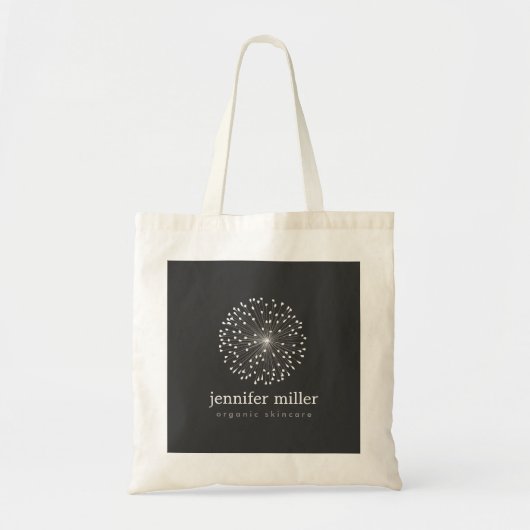 DANDELION STARBURST LOGO IN WIT  TOTE BAG (Voorkant)