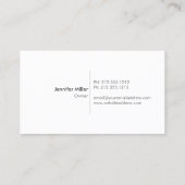 DANDELION STARBURST LOGO OP DONKERGRIJS VISITEKAARTJE (Achterkant)