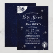 Dandelion Sterrennacht Baby shower Kaart (Voorkant / Achterkant)