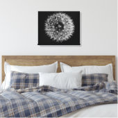 Dandelion Stretched Canvas afdrukken (Insitu (Slaapkamer))