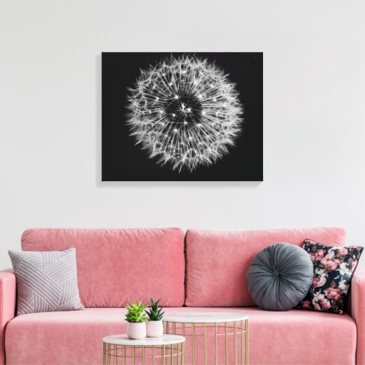 Dandelion Stretched Canvas afdrukken (Insitu (Woonkamer))