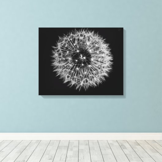 Dandelion Stretched Canvas afdrukken (Insitu (Houten vloer))