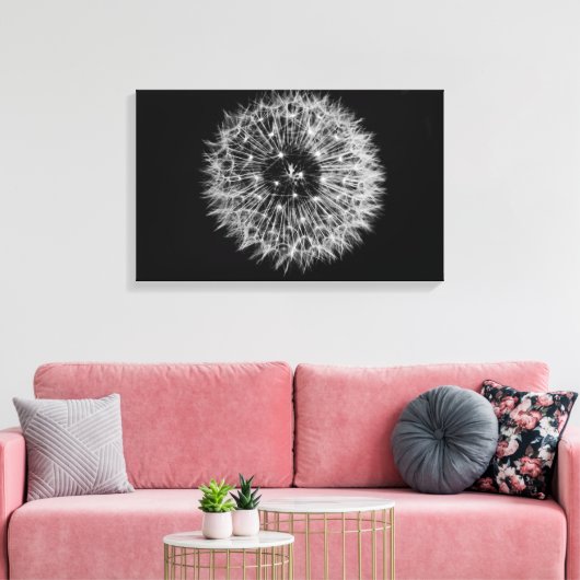 Dandelion Stretched Canvas afdrukken (Insitu (Woonkamer))