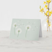 Dandelion Sympathy Wenskaart Kaart (Gele Bloem)