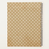 Dandelion Tan & White Polka Dot Scatter Kindness Planner (Achterkant)