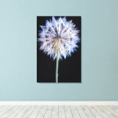 Dandelion (Taraxacum Officinale) zaadkop Canvas Afdruk (Insitu (Houten vloer))