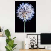 Dandelion (Taraxacum Officinale) zaadkop Poster (Thuiskantoor)