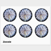Dandelion (Taraxacum Officinale) zaadkop Ronde Sticker (Vel)