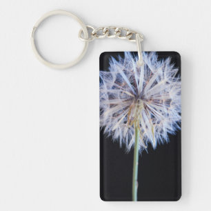 Dandelion (Taraxacum Officinale) zaadkop Sleutelhanger
