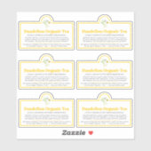 Dandelion Tea Custom-Cut Vinyl Sticker (Vel)