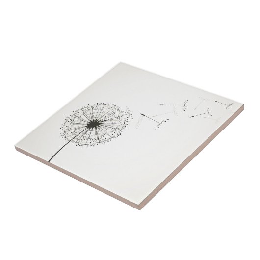 Dandelion Tegeltje (Zijkant)