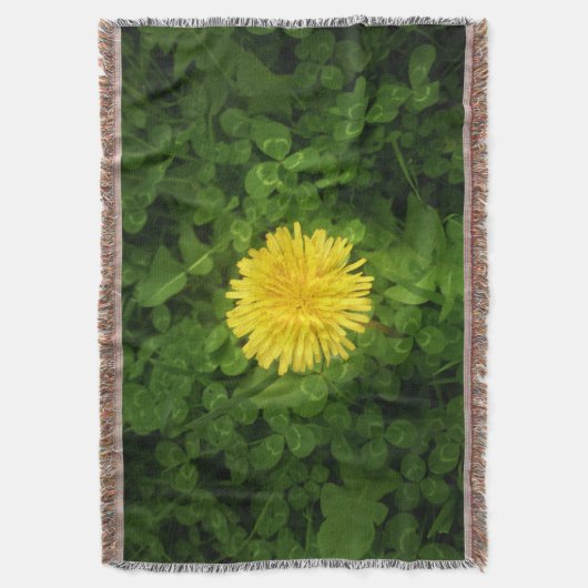 Dandelion Throw Blanket Deken (Voorkant Verticaal)