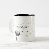 Dandelion Tweekleurige Koffiemok (Voorkant links)