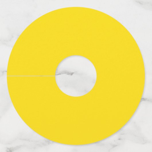 Dandelion (vaste kleur) wijnglaslabel (Voorkant)