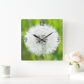 Dandelion Vierkante Klok (Huis)