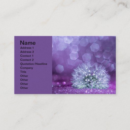 Dandelion Visitekaartje (Voorkant)