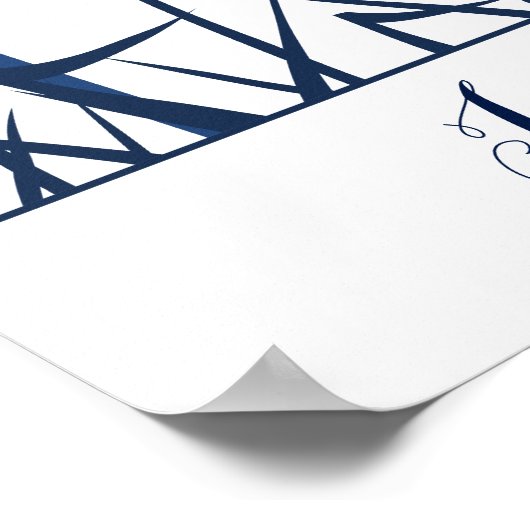 dandelion voor vingerafdrukbruiloft poster (Hoek)