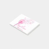 Dandelion Warrior Support Squad Breast Cancer Post-it® Notes (Schuin)