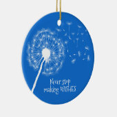 Dandelion Wasting Design Ceramic Ornament (Rechts)