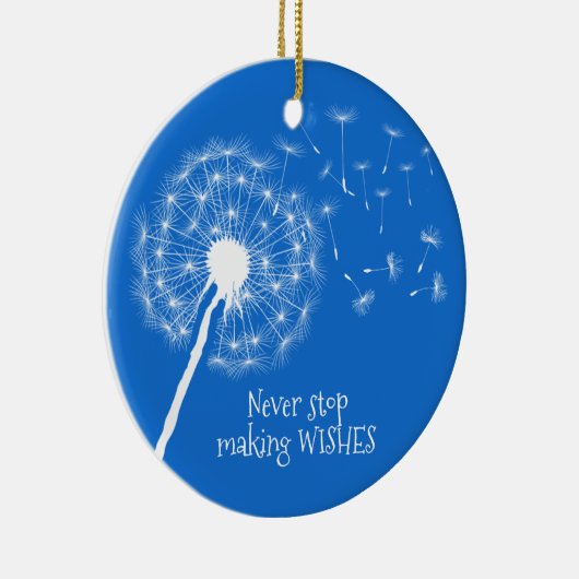 Dandelion Wasting Design Ceramic Ornament (Rechts)