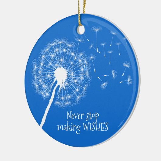 Dandelion Wasting Design Ceramic Ornament (Links)
