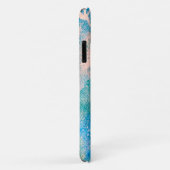 Dandelion waterverf abstract blauw en groen Case-Mate iPhone case (Achterkant/rechts)