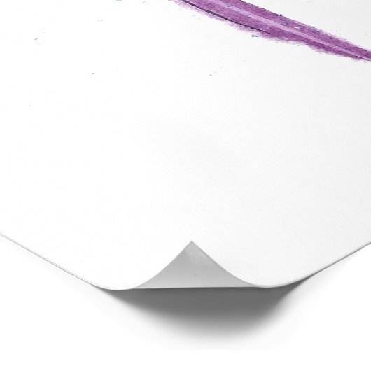 Dandelion waterverf decor poster (Hoek)