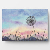 Dandelion waterverf schilderen fotoplaat (voorkant)