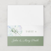 Dandelion Waterverf Wedding Place Kaarten Plaatskaartje (Buitenkant ongevouwen)