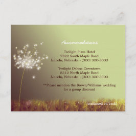 Dandelion Wedding Accommodation Enclosure Briefkaart