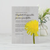  Dandelion Wedding Invitations Kaart (Staand voorkant)