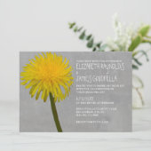 Dandelion Wedding Invitations Kaart (Staand voorkant)