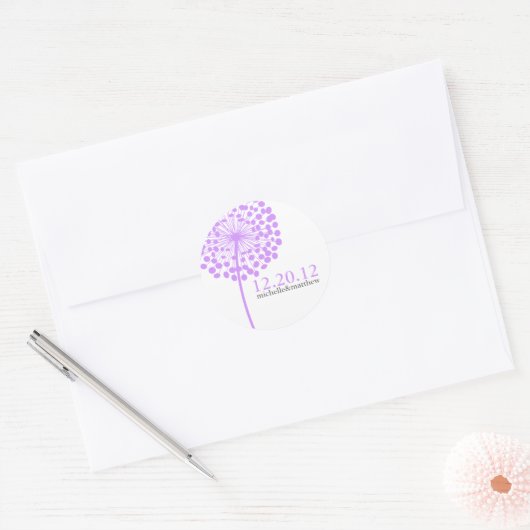 Dandelion Wedding Stickers (Envelop)