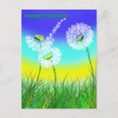 Dandelion Weed Clock, Mums Birthday, Briefkaart (Voorkant)