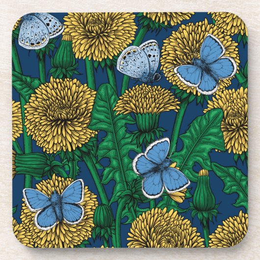 Dandelion-weide Bier Onderzetter (Voorkant)