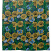 Dandelion-weide Douchegordijn (Voorkant)