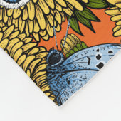 Dandelion-weide Fleece Deken (Hoek)