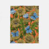 Dandelion-weide Fleece Deken (Voorkant)