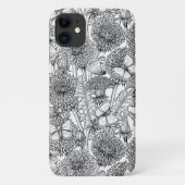 Dandelion-weide in zwart-wit Case-Mate iPhone case (Achterkant)
