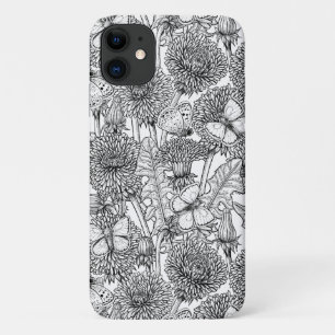 Dandelion-weide in zwart-wit Case-Mate iPhone case