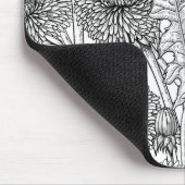 Dandelion-weide in zwart-wit muismat (Hoek)