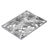 Dandelion-weide in zwart-wit notitieboek (Linkerzijde)