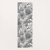 Dandelion-weide in zwart-wit yogamat (Achterkant)