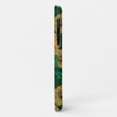 Dandelion-weide op donkergroen Case-Mate iPhone case (Achterkant/links)