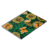 Dandelion-weide op donkergroen notitieboek (Linkerzijde)